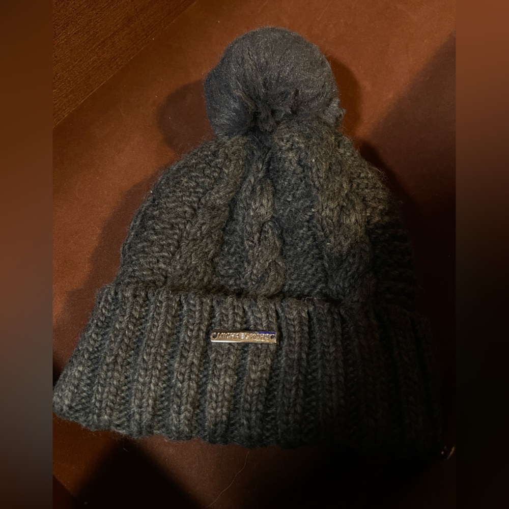 Chunky Knit Michael Kors Gray Winter Hat